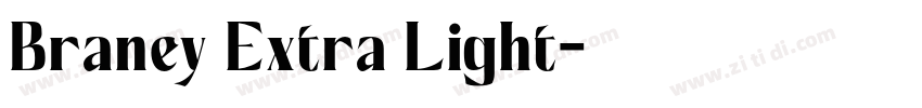 Braney Extra Light字体转换
